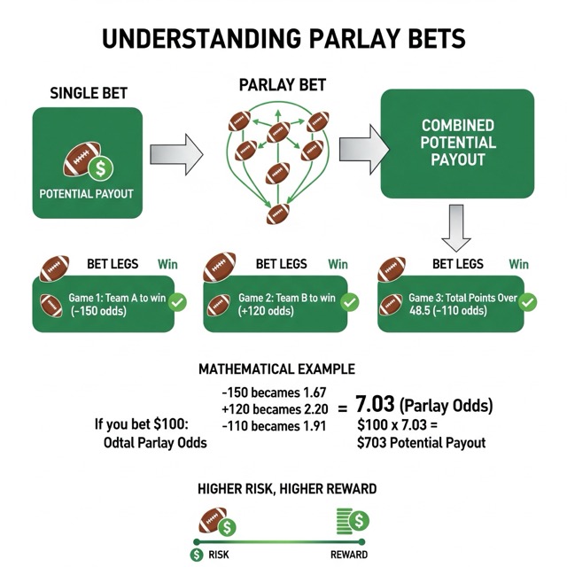 infografis taruhan parlay bola